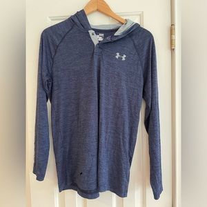 Under Armour Men's Lightweight Performance Hoodie Blue Small
